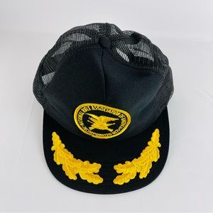 Vintage National Rifle Association of America Snapback Trucker Hat Made In USA